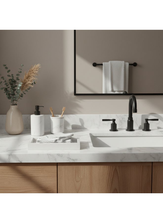 Home Box Royal Marble Bath Tray - White - Image 3